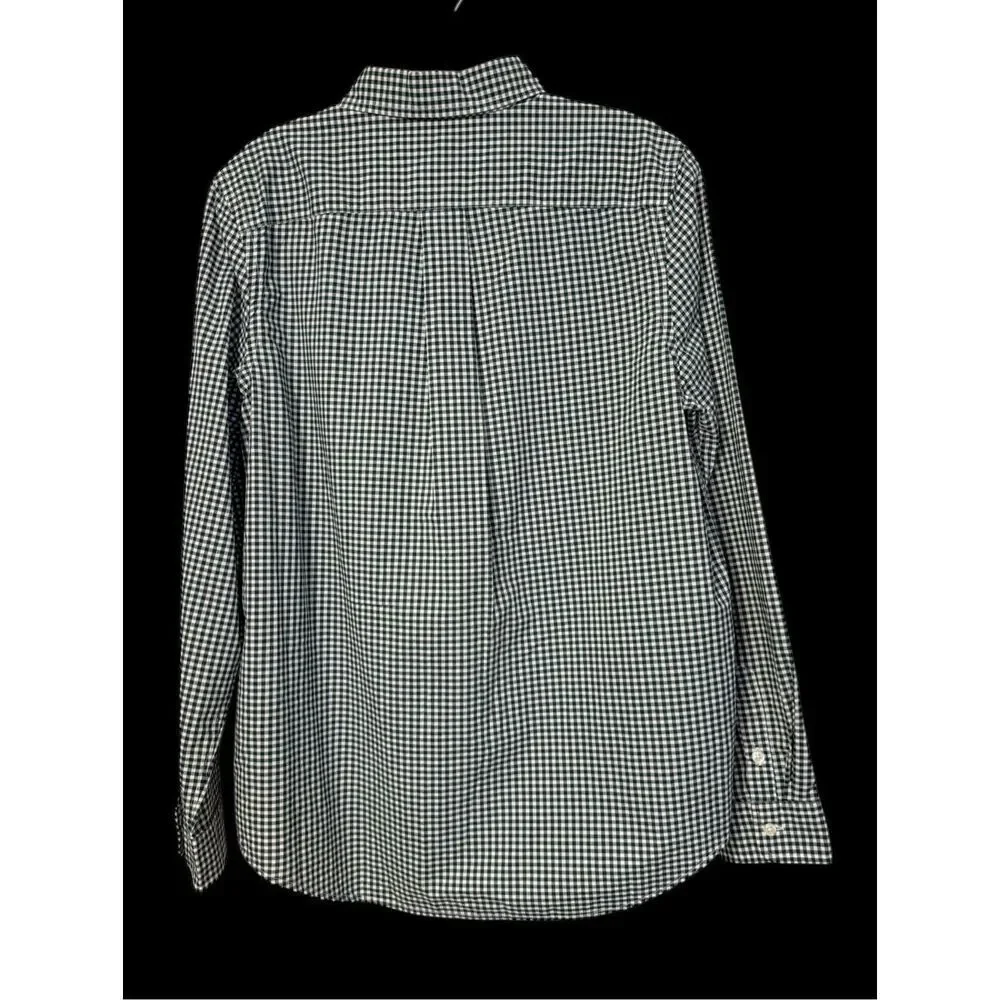Ralph Lauren Natural Stretch Gingham Btn Dwn Shirt Green/White Boys XL 18-20